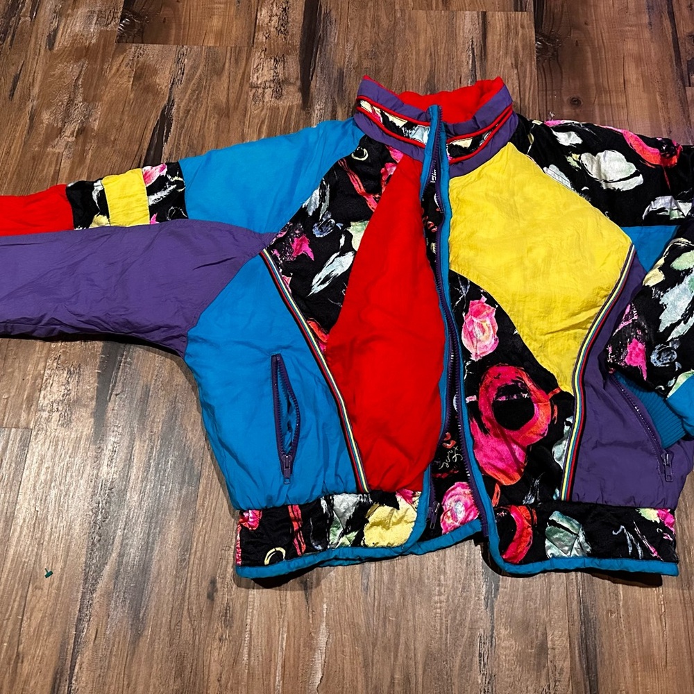 80s 90s Nylon Puffer Jacket